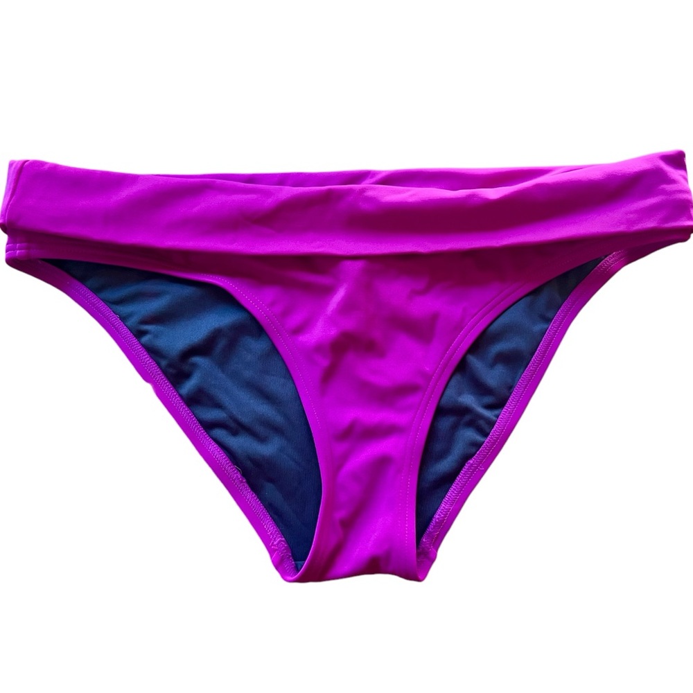 EUC - Victoria’s Secret Fold-over Swim Bottom - Size Small, Magenta
